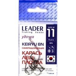 Гачки для риби, Leader Keiryu, 9шт/уп, колір BN №11